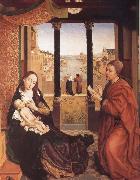 Rogier van der Weyden St Luke Drawing the Virgin Sweden oil painting artist